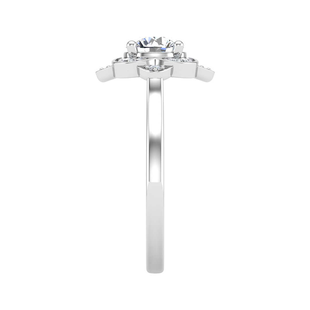 Wren Halo Engagement Ring